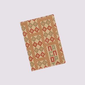 Обложка для паспорта из кожи с ромбиками